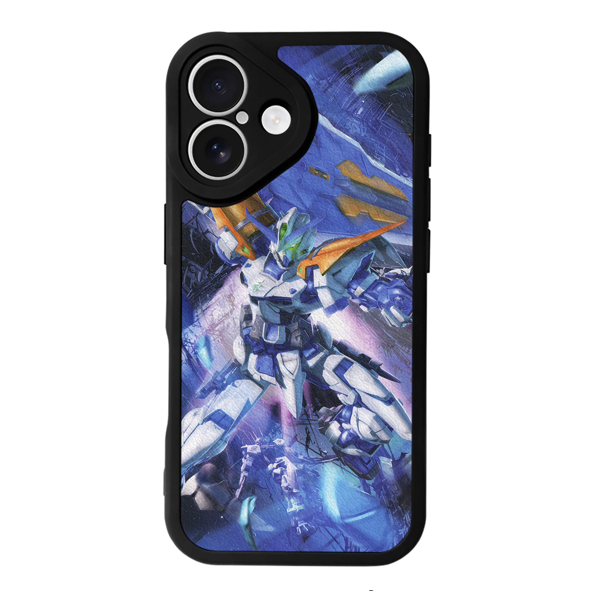 （画像用） 機動戦士ガンダム Mobile Suit Gundam 【iPhone 16シリーズ対応】シリコンスマホケース（レザー調） 材質：シリコン